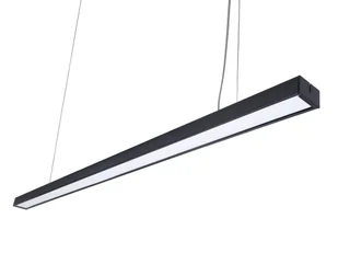 Lampa sufitowa wisząca LED Linea 50W - Czarna - Biały neutralny (4500K) - Lampy sufitowe - miniaturka - grafika 1