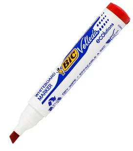 BIC Marker tablic 3.7-5.5mm czerwony ścięty - Markery do tablic - miniaturka - grafika 2