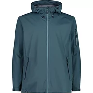 Kurtki męskie - CMP - męska kurtka przeciwdeszczowa z kapturem, Petrol, 60 - miniaturka - grafika 1