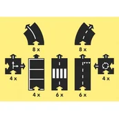 Tory, garaże, parkingi - waytoplay WayToPlay - droga do układania King of the Road 40 elementów - miniaturka - grafika 1