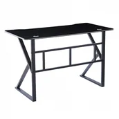 Biurka gamingowe - Biurko proste czarne małe carbon gamingowe 120x60x75 GD3 Begryf - miniaturka - grafika 1