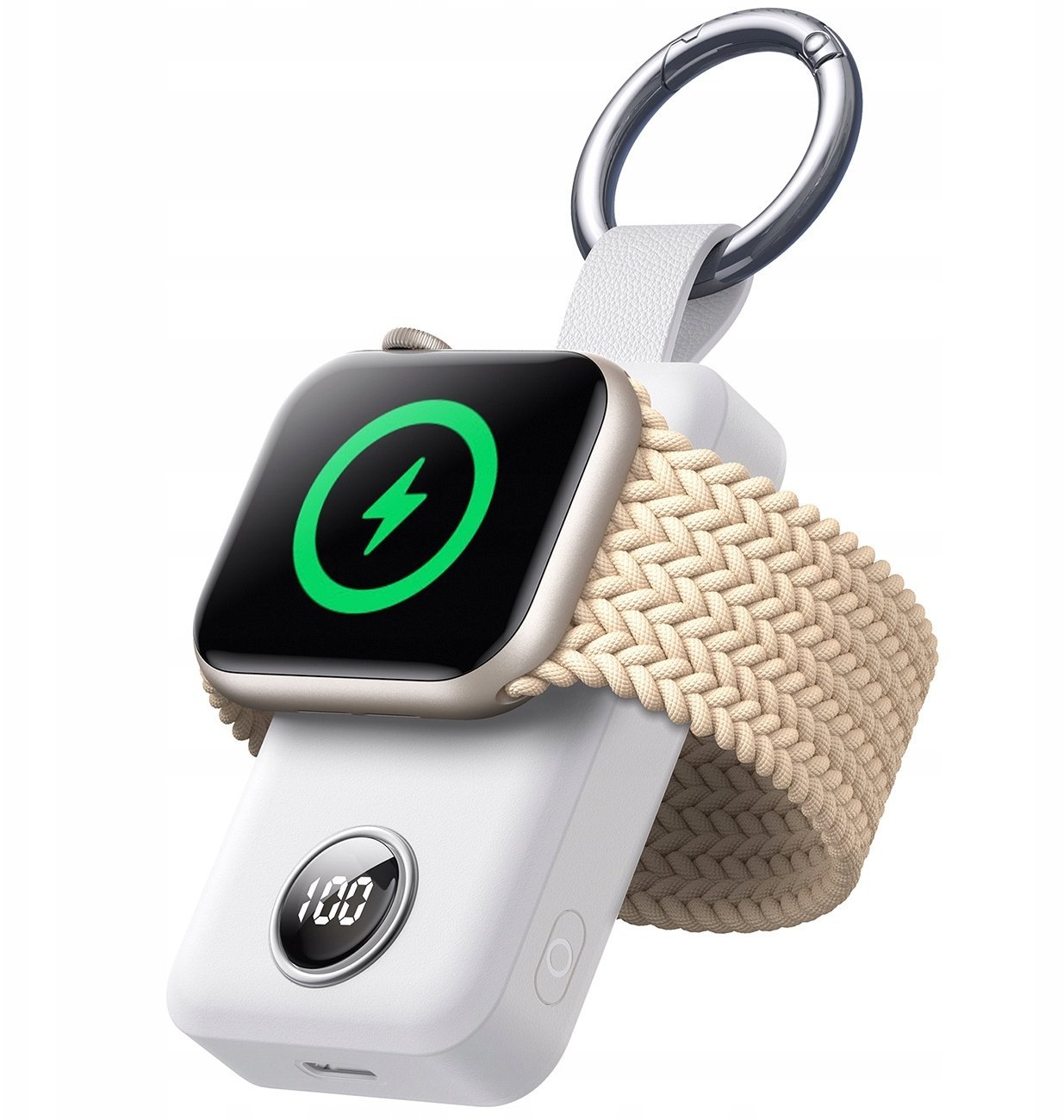 Joyroom Powerbank JR-WQW01 bezprzewodowy 2000mAh 3W do Apple Watch - biały 6956116749842