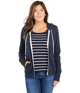 Bluzy damskie - Tommy Hilfiger Damska bluza z kapturem z zamkiem błyskawicznym z zamkiem błyskawicznym, Sky Capitain, XL - miniaturka - grafika 1