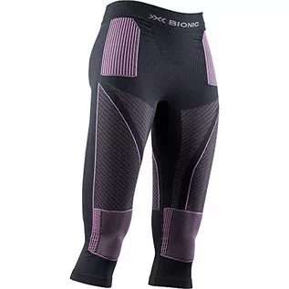 Spodnie damskie - X-Bionic damskie spodnie Energy Accumulator 4.0 3/4 szary Charcoal/Magnolia M - grafika 1