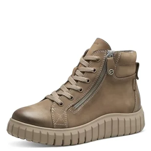 Tamaris Damskie buty sznurowane Comfort z podszewką Duo-Tex i Extra Grip, modne kozaki, Camel Nubuc, 38 EU, camel nubuc, 38 EU - Kozaki damskie - miniaturka - grafika 1
