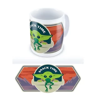 Star Wars Star Wars Star Wars Kubek ceramiczny 300ml The Mandalorian Child Baby Yoda Snack Time TAZ035 - Kubki - miniaturka - grafika 1