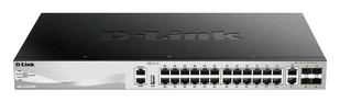 D-Link DGS-3130-30TS/E łącza sieciowe Zarządzany L3 Gigabit Ethernet (10/100/1000) Szary - Pozostałe akcesoria sieciowe - miniaturka - grafika 1