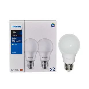 Żarówka LED 2 szt. E27 8 W = 60 W 806 lm Ciepła biel Philips Ecofit - Żarówki LED - miniaturka - grafika 1