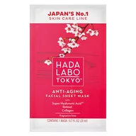 Maseczki do twarzy - Hada Labo Tokyo Red przeciwzmarszczkowa maska nawilżająca na tkaninie 20 ml 010212074 - miniaturka - grafika 1