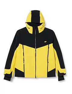 4F Męska kurtka narciarska Kumn013 dżinsy, Cytryna, XXXL, Cytryna, 3XL - Kurtki męskie - miniaturka - grafika 1
