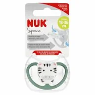 Smoczki uspokajające - Nuk Smoczek uspokajający silikonowy 18-36m Space Tygrys 10739511 - miniaturka - grafika 1