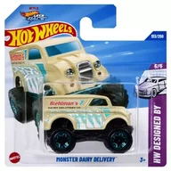 Samochody i pojazdy dla dzieci - Hot Wheels: Mały samochód Monster Dairy Delivery - miniaturka - grafika 1