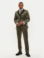 Garnitury - Jack&Jones Garnitur Velvet 12271528 Zielony Slim Fit - miniaturka - grafika 1