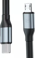 Kable USB - Kabel USB 3MK USB-C - microUSB 3 m Czarno-szary - miniaturka - grafika 1