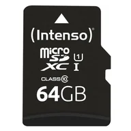 Karty pamięci - Intenso 3424490 pamięć flash 64 GB MicroSD UHS-I Klasa 10 - miniaturka - grafika 1