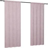 Zasłony - Zasłona welurowa na taśmie 140x250 zasłony gotowe gładkie do salonu velvet - miniaturka - grafika 1