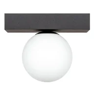 Lampy sufitowe - Kulista lampa sufitowa SPHERE 1206 Zumaline do salonu czarny biały - miniaturka - grafika 1