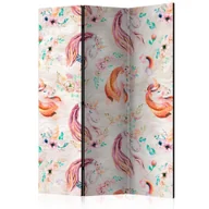 Parawany - Parawan 3-częściowy - Pastelowe jednorożce [Room Dividers] (rozmiar 135x172) - miniaturka - grafika 1