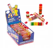 Żelki - Haribo, żelki owocowe Roulette, 50 x 25 g - miniaturka - grafika 1
