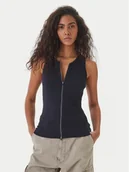 Koszulki i topy damskie - G-Star Raw Top D28735-D107 Granatowy Slim Fit - miniaturka - grafika 1