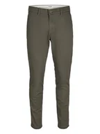 Spodnie męskie - Jack & Jones Spodnie chino w kolorze khaki - miniaturka - grafika 1