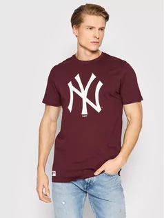 Koszulki męskie - New Era T-Shirt New York Yankees MLB Team Logo 11863695 Bordowy Regular Fit - grafika 1