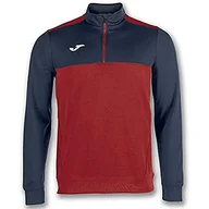 Bluzy damskie - Joma Sweatshirt 1/2 Zip Winner Red-Navy Blue - miniaturka - grafika 1