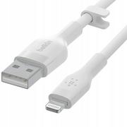 Kable USB - Belkin USB-A Lightning Silicone 3m White - miniaturka - grafika 1