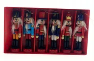 Ozdoby bożonarodzeniowe - DZIADEK DO ORZECHÓW ZAWIESZKA ZESTAW 6 SZT. - miniaturka - grafika 1
