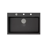 Zlewozmywaki - QUADRON Zlew BENEDICT onyx - miniaturka - grafika 1