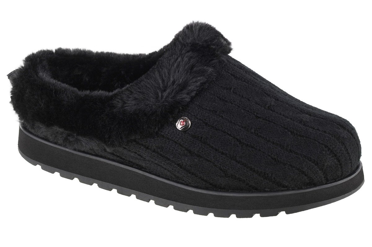 Skechers Keepsakes - Ice Angel 31204-BBK, Damskie, kapcie, Czarne