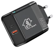 Ładowarki do telefonów - Extralink Smart Life 65W, USB-C + USB-A - miniaturka - grafika 1