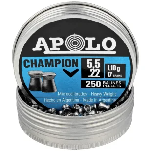 Śrut Apolo Champion 5.5 mm, 250 szt. 1.10g/17.0gr (19501) - Amunicja do wiatrówek - miniaturka - grafika 3