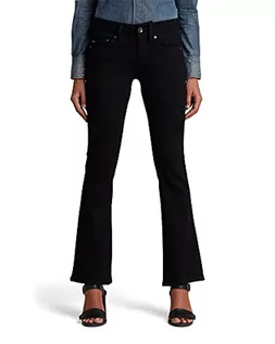 Spodnie damskie - G-Star Midge Bootcut dżinsy damskie, Czarny (Pitch Black D01896-b964-a810), 24W / 34L - grafika 1