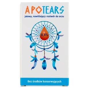 APOTEX NEDERLAND BV Apotears 0,4% nawilżający roztwór do oczu 10 ml - Wzrok i słuch APOTEX NEDERLAND BV Apotears 0,4% nawilżający roztwór do oczu 10 ml - Wzrok i słuch - miniaturka - grafika 1
