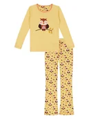 Piżamy dla dziewczynek - Claesens Piżama w kolorze żółtym - miniaturka - grafika 1
