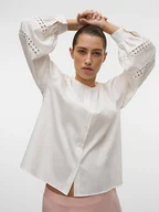 Bluzki damskie - Vero Moda Bluzka w kolorze białym - miniaturka - grafika 1