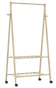 Wieszaki i stojaki - Wieszak na ubrania z półkami i kółkami 96cm B7-M29 - miniaturka - grafika 1