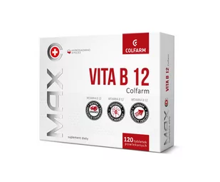Colfarm Vitaminum B12 x 120 tabl - Witaminy i minerały - miniaturka - grafika 1