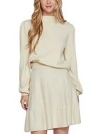 Koszulki i topy damskie - VIRIL Turtle-NK balon L/S TOP - NOOS, Birch/szczegóły: melanż, XXL - miniaturka - grafika 1