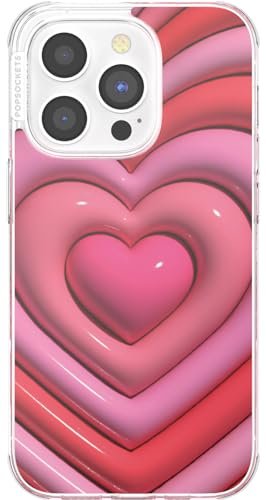 PopSockets: PopCase (do MagSafe) - Etui na telefon do iPhone'a 15 Pro z możliwością zmiany położenia PopGrip przesuwnym stojakiem na telefon i uchwytem z wymienną górą, PowerPuff Girls - Suga' Pink