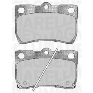 Klocki hamulcowe - komplet MAGNETI MARELLI 363916060638 - Klocki hamulcowe - miniaturka - grafika 1