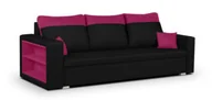 Sofy i kanapy - Kanapa sofa  3 os z funkcją spania PABLO1 czarna - miniaturka - grafika 1