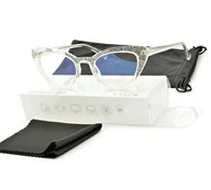 Okulary korekcyjne, oprawki, szkła - Okulary damskie do komputera kocie z filtrem BLUE Light zerówki 25107B - miniaturka - grafika 1