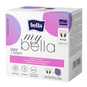 Podpaski - My Bella, majtki menstruacyjne Day & Night, beżowe, rozmiar S - miniaturka - grafika 1