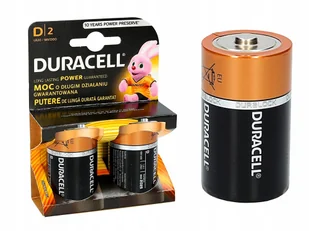 2x MOCNE BATERIE ALKALICZNE DURACELL LR20 D R20 - Baterie i akcesoria - miniaturka - grafika 1