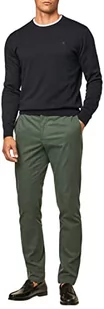 Hackett London Męskie spodnie chinosy Perfect Tencel, ciemnozielone, 36W/32L, ciemnozielony, 36W / 32L - Spodenki męskie - miniaturka - grafika 1