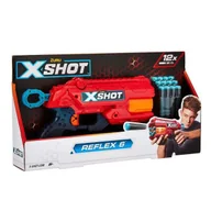 Zabawki militarne - X-Shot: Reflex 6 wyrzutnia piankowych strzałek - 12 naboi - miniaturka - grafika 1