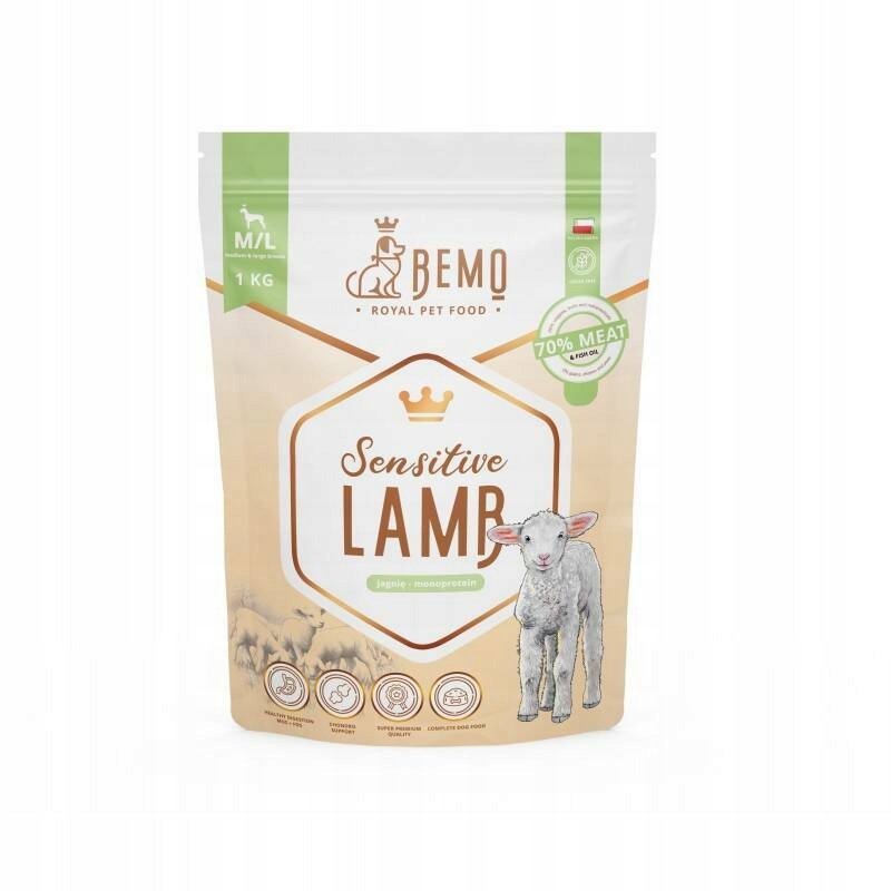Bemo Sensitive Lamb Karma Sucha Dla Psa Z Jagnięciną 3kg, S/m