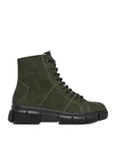 Botki damskie - Rieker Trzewiki CEO-X3428-54 Zielony - miniaturka - grafika 1